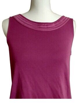 Christopher & Banks Magenta Boatneck Tank